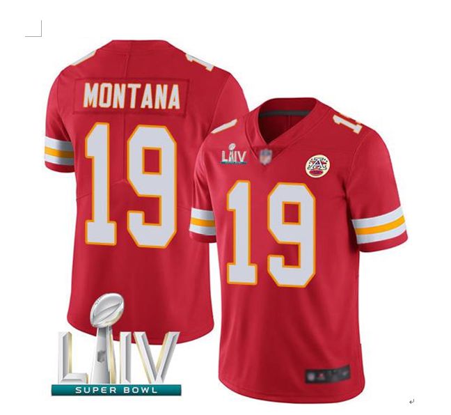 Men Kansas City Chiefs #19 Montana Red Super Bowl LIV 2020 Stitched NFL Vapor Untouchable Limited Jersey->kansas city chiefs->NFL Jersey
